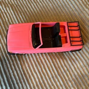 Vintage Meritus Pink Toy Car convertible - 1980s Style